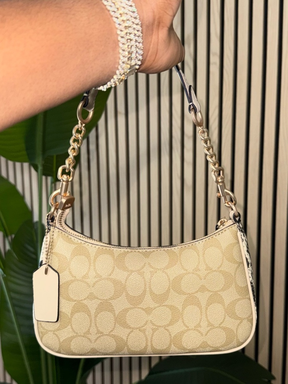 Coach Teri Shoulder Bag In Signature Canvas - Picture 6 of 10